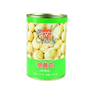 CHECK 整草菇 (精選大粒) 425g