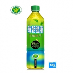每朝健康双纖綠茶(無糖) 650ml